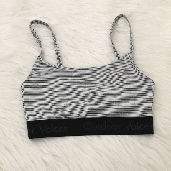Outdoor Voices Other - outdoor voices • striped freestyle bra
